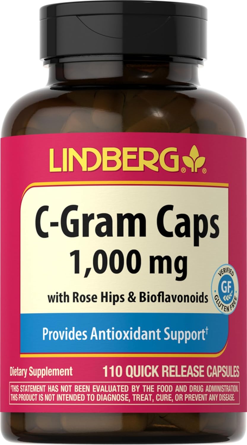 Piping Rock Vitamin C 1000mg with Bioflavonoids and Rose Hips - görsel 1