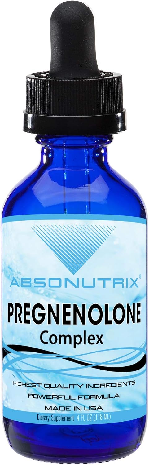 Pregnenolone Supplement 100mg, 120ml Liquid (200 Servings) – Made in the USA - görsel 1