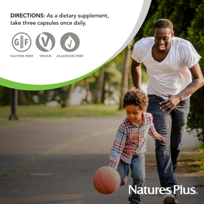 NaturesPlus Cal/Mag Citrate - 90 Vegetarian Capsules - Bone Health with 500 mg Calcium & 250 mg Magnesium