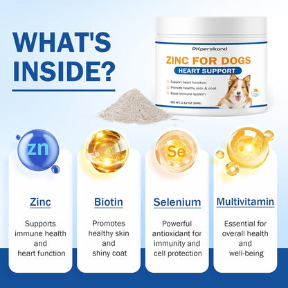 Zinc for Dogs, Heart Support Supplement for – Selenium: Acts as an antioxidant alongside vitamin E to combat – Image 3