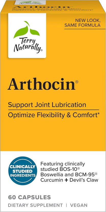 Terry Naturally Arthocin – 60 Capsules – Joint Lubrication and Flexibility Support