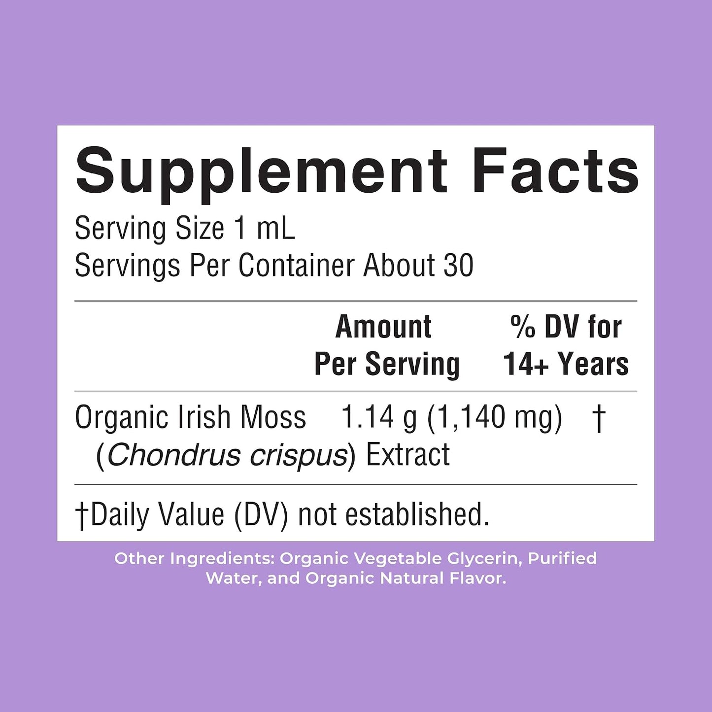 MARYRUTH'S Organic Irish Sea Moss Liquid Drops | Chondrus Crispus | Wild Harvested | Organic Irish Moss Formulated for Adults & Kids Ages 14+ | Unflavoured | Sugar Free | Vegan | Non-GMO | 30 ml - görsel 9