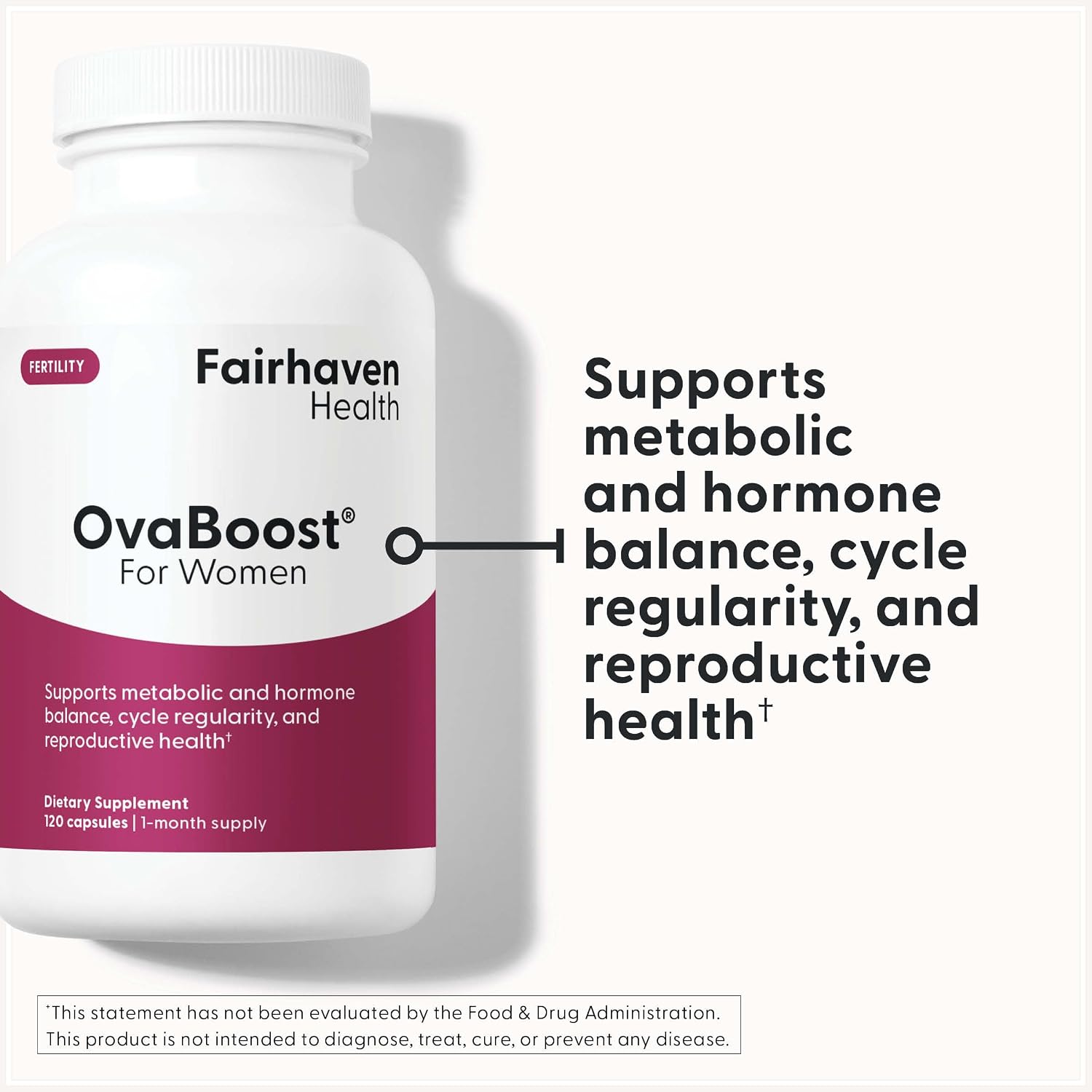 Fairhaven Health OvaBoost Fertility Supplement for Women - 120 Capsules - görsel 2