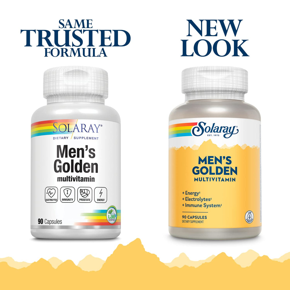 SOLARAY Men's Golden Multi-Vitamin Capsules - 90 Capsules - görsel 2