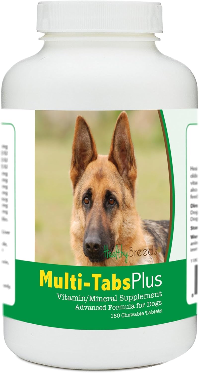 Healthy Breeds German Shepherd Multi-Tabs Plus Chewable Tablets, 180 Tablets - görsel 1