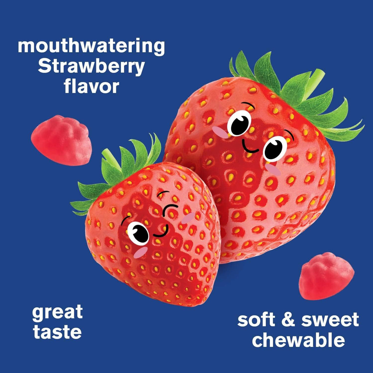 WellYeah B Complex Gummies for Children - with Vitamin C, Niacin, Vitamin B6, Folic Acid, Vitamin B12, Biotin & Pantothenic Acid - 2 Month Supply - Strawberry Flavour - Non GMO, Gluten-free - 60 Gummies - görsel 4