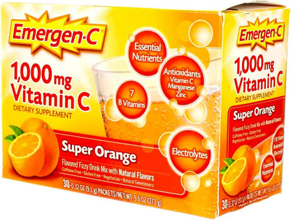 Emergen-C Super Orange - 30 Sachets (Pack of 22)
