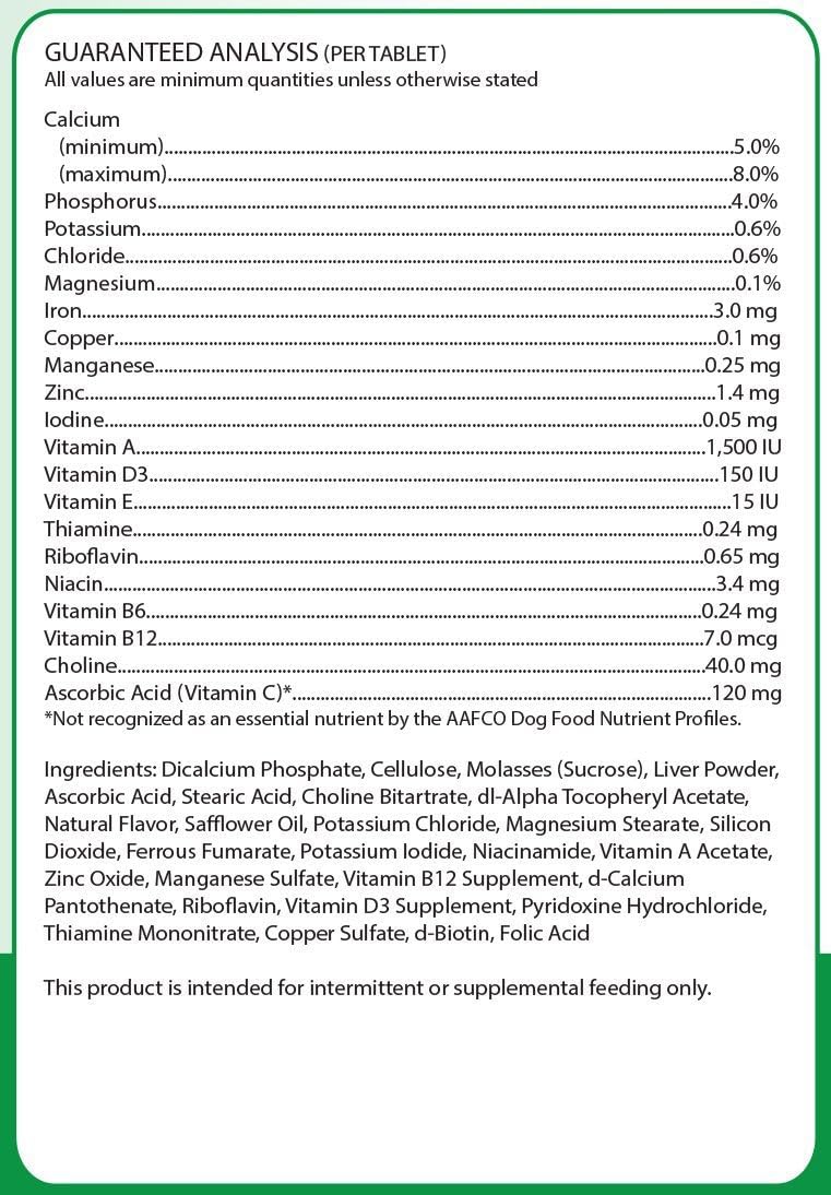 Healthy Breeds Chinook Multi-Tabs Plus Chewable Tablets 180 Count - görsel 3