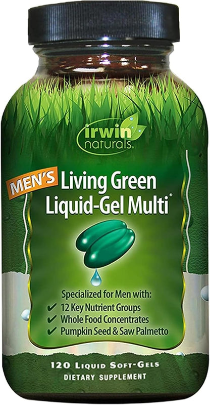 Irwin Naturals Men's Living Green Daily Multivitamin - 120 Liquid Softgels