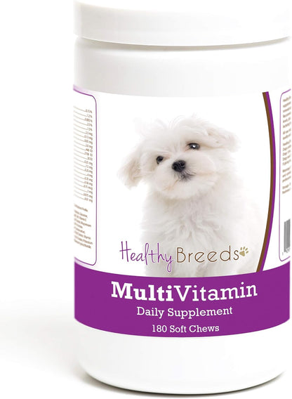 Healthy Breeds Maltese Multivitamin Soft Chews for Dogs 180 Count