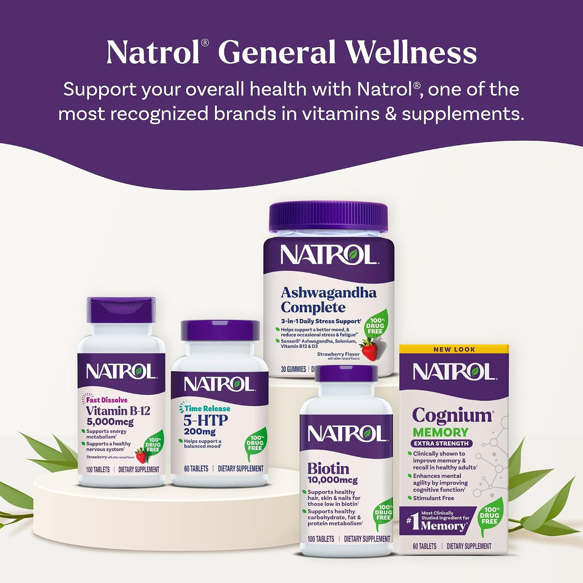 Natrol Vitamin B12 5000 mcg Fast Dissolve B12 Supplement, 100 Tablets - görsel 7