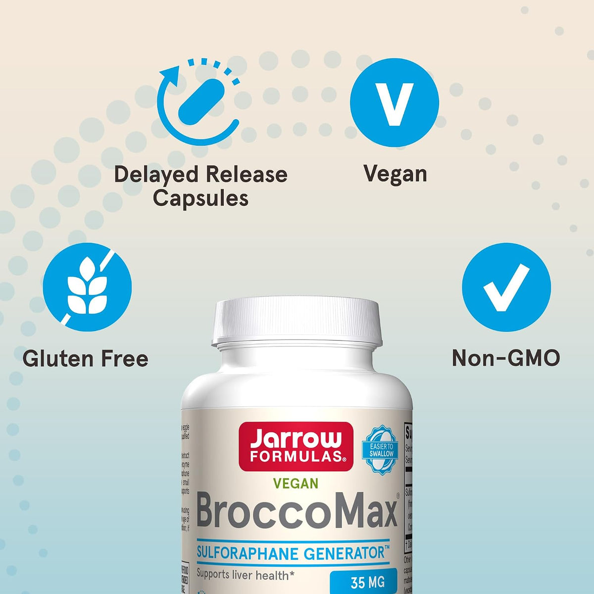 Jarrow Formulae BroccoMax Sulforaphane Generator - 60 Delayed Release Veggie Capsules - görsel 5