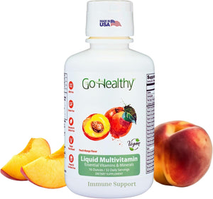 Go Healthy Liquid Multivitamin for Women, – Vitamins A, C, D3 and E – known for their roles in immune support and – Image 1