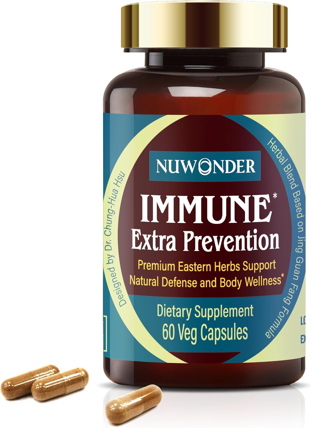 Immune Extra Prevention – Natural Immune Support, Clinically Tested Herbal Formula, 60 Capsules - görsel 1