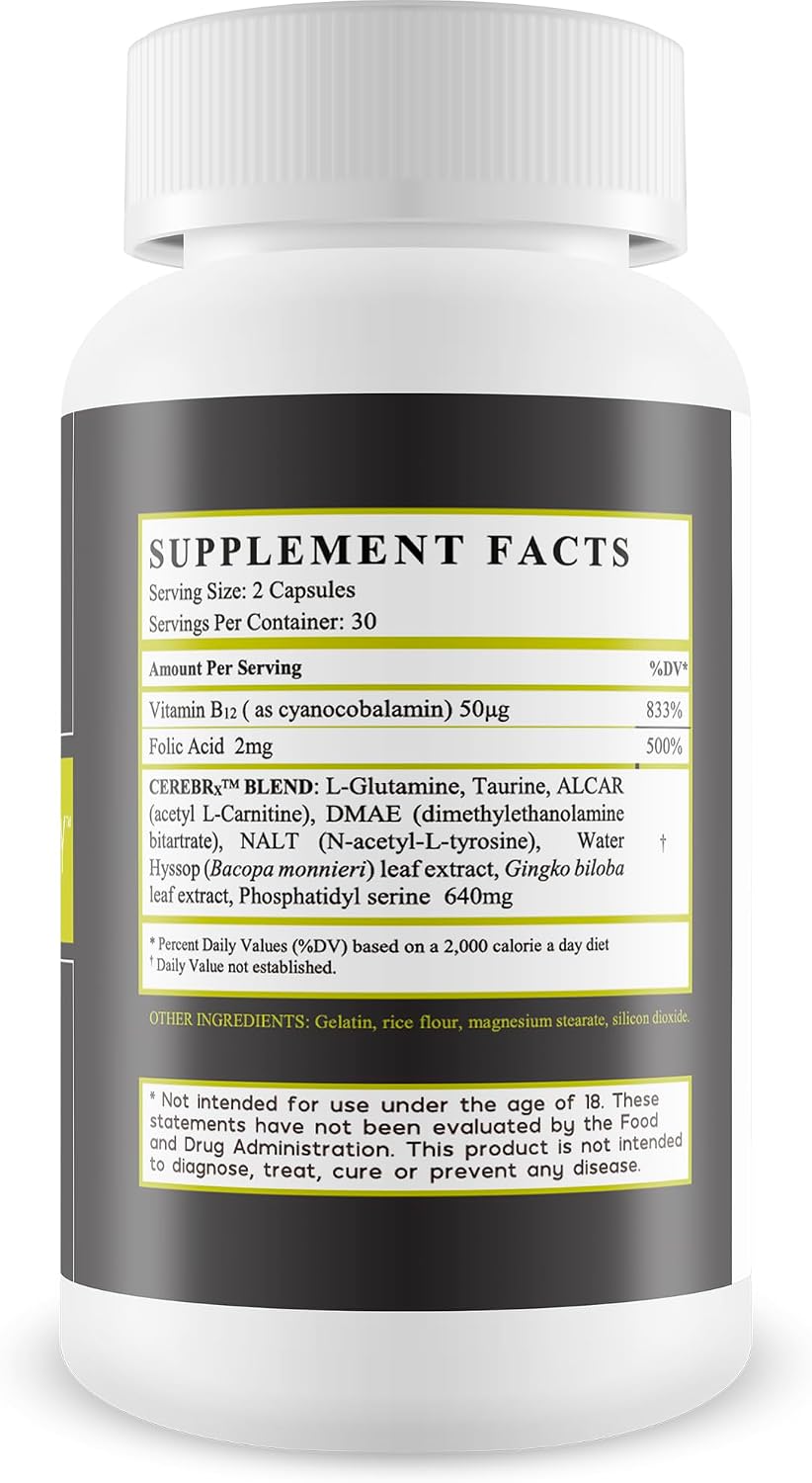 Blume Memory Supplement for Brain - Our Best Memory Improvement Supplement - Our Best Brain Focus and Memory Supplements for Women & Men - Memory Vitamins for Seniors - Memory Vitamins for Men & Women - görsel 2