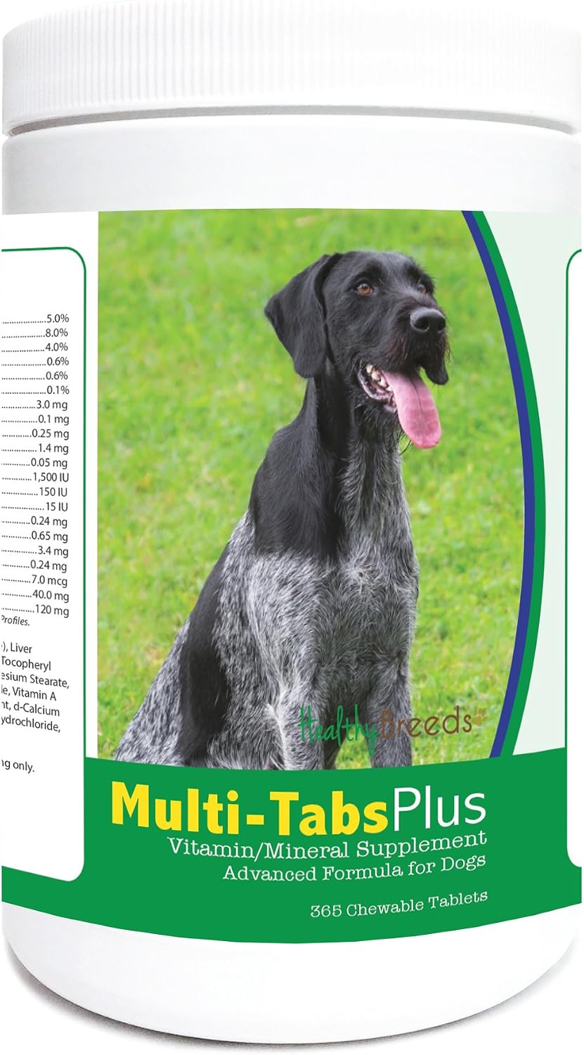 Healthy Breeds German Wirehaired Pointer Multi-Tabs Plus Chewable Tablets (365 Count) - görsel 1