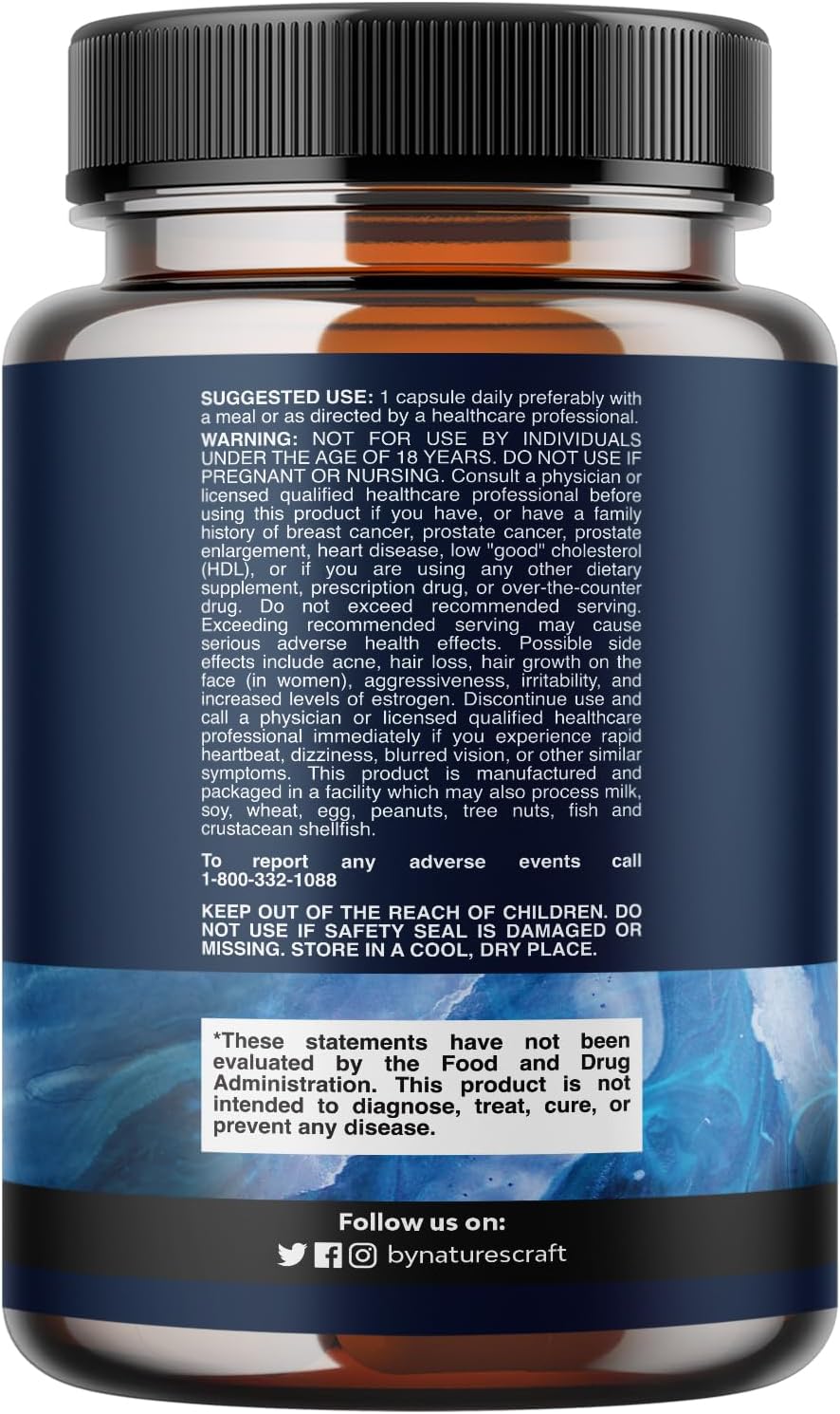 Natures Craft DHEA 25 mg Food Supplement for Women and Men – 60 Capsules - görsel 9