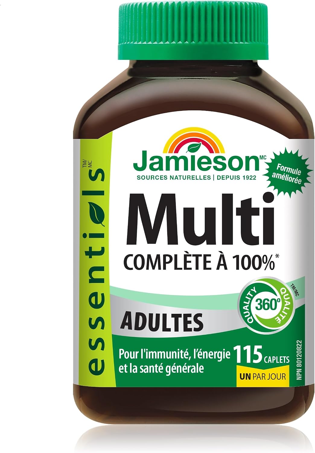 Jamieson 100% Complete Multivitamin for Adults, Supports Energy, Immunity & Overall Health - görsel 2