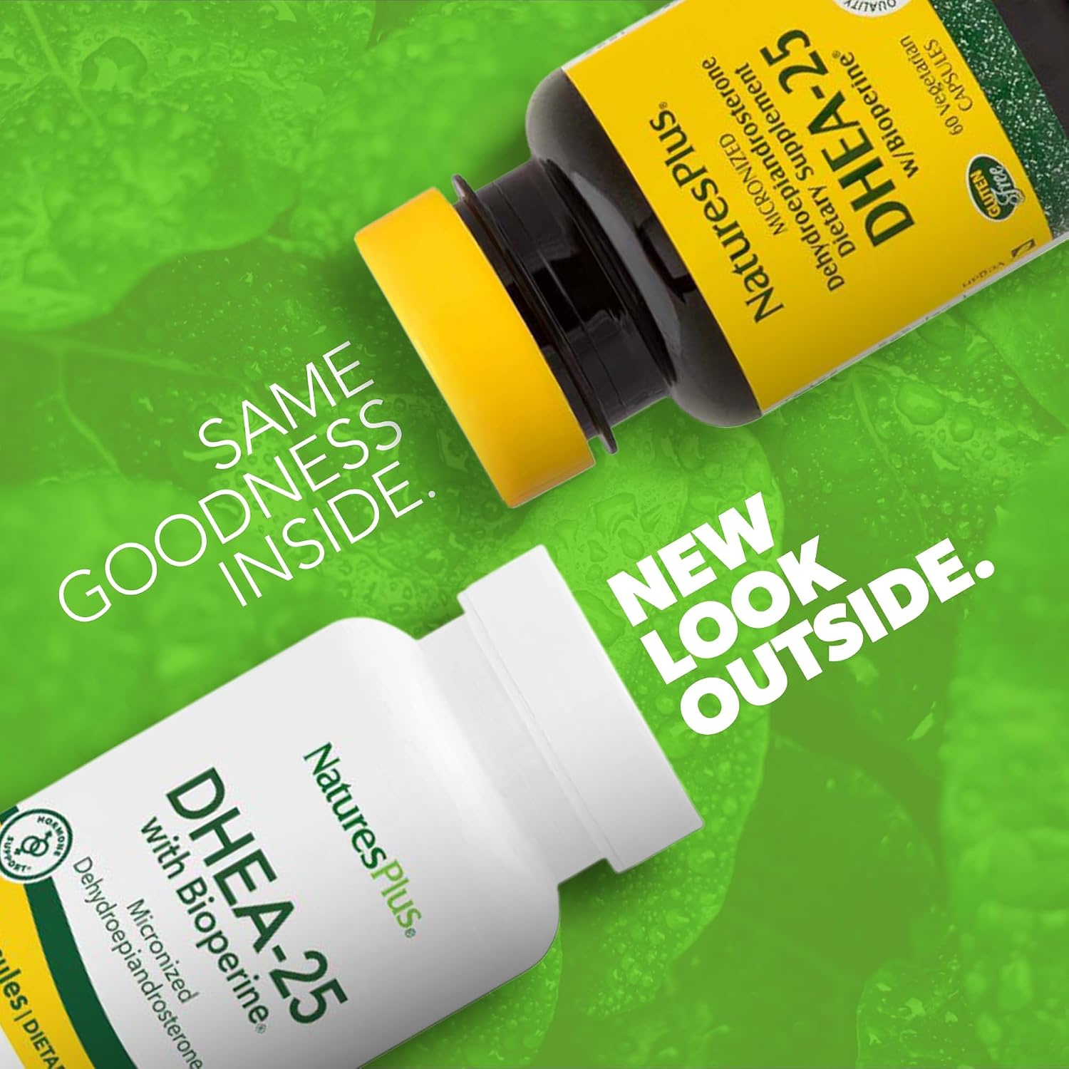 NaturesPlus DHEA-25 with Bioperine, 60 Capsules - görsel 2