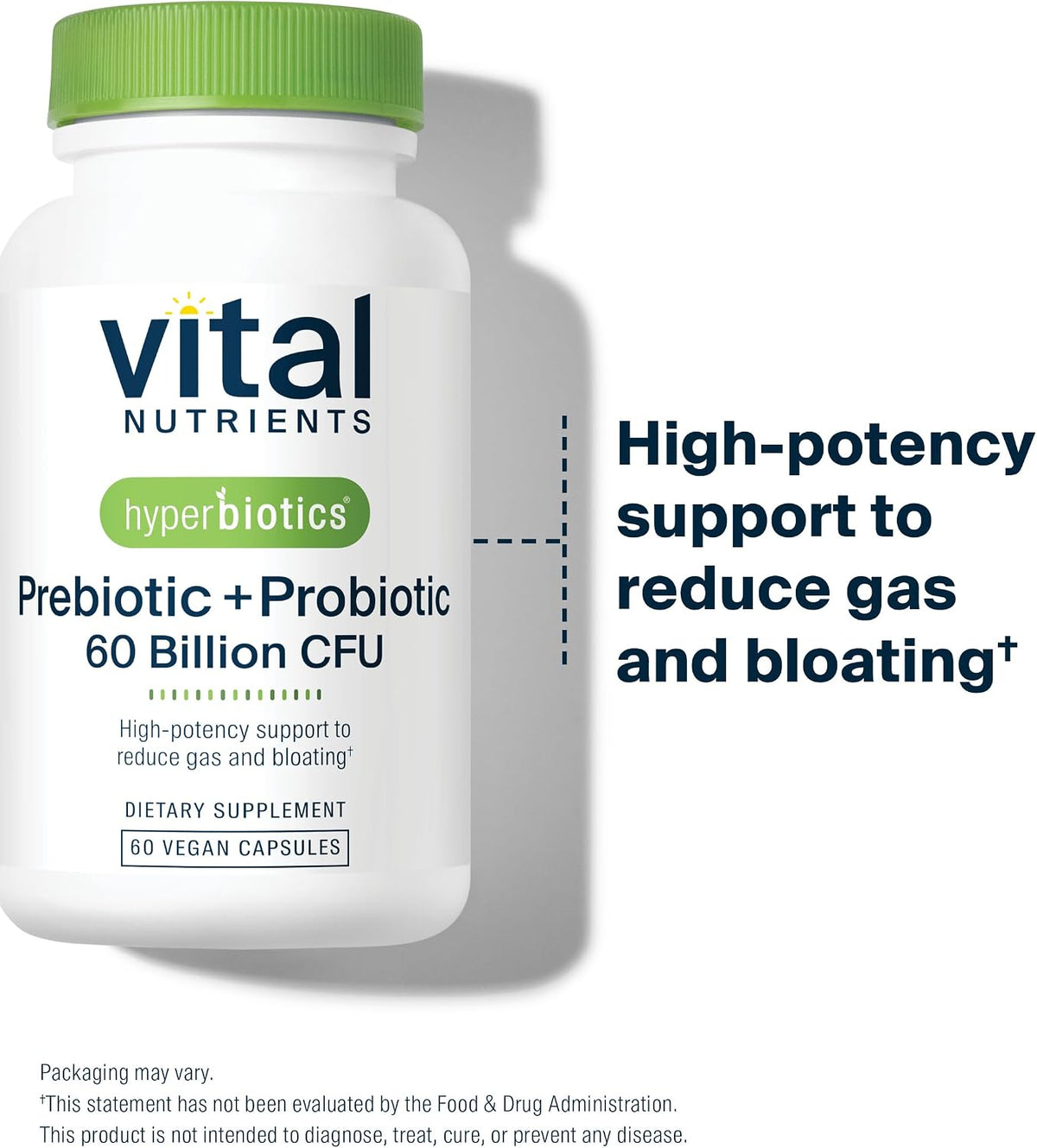 Hyperbiotics Vital Nutrients Prebiotic and Probiotic – 60 Billion CFU, 60 Vegan Capsules - görsel 4