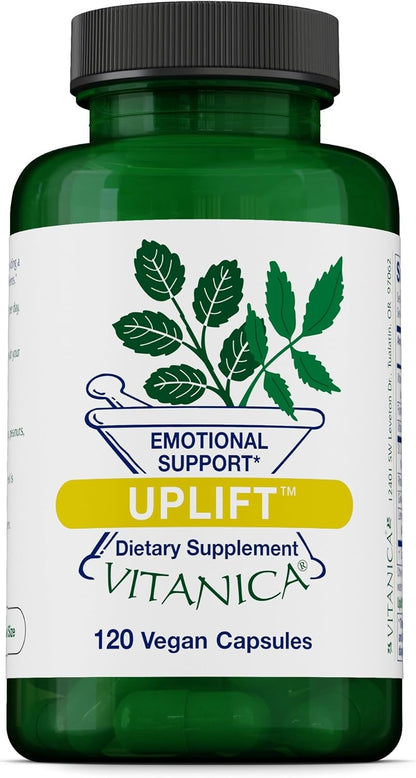 Vitanica Uplift, Mood and Emotional Support, Vegan, 60 Capsules