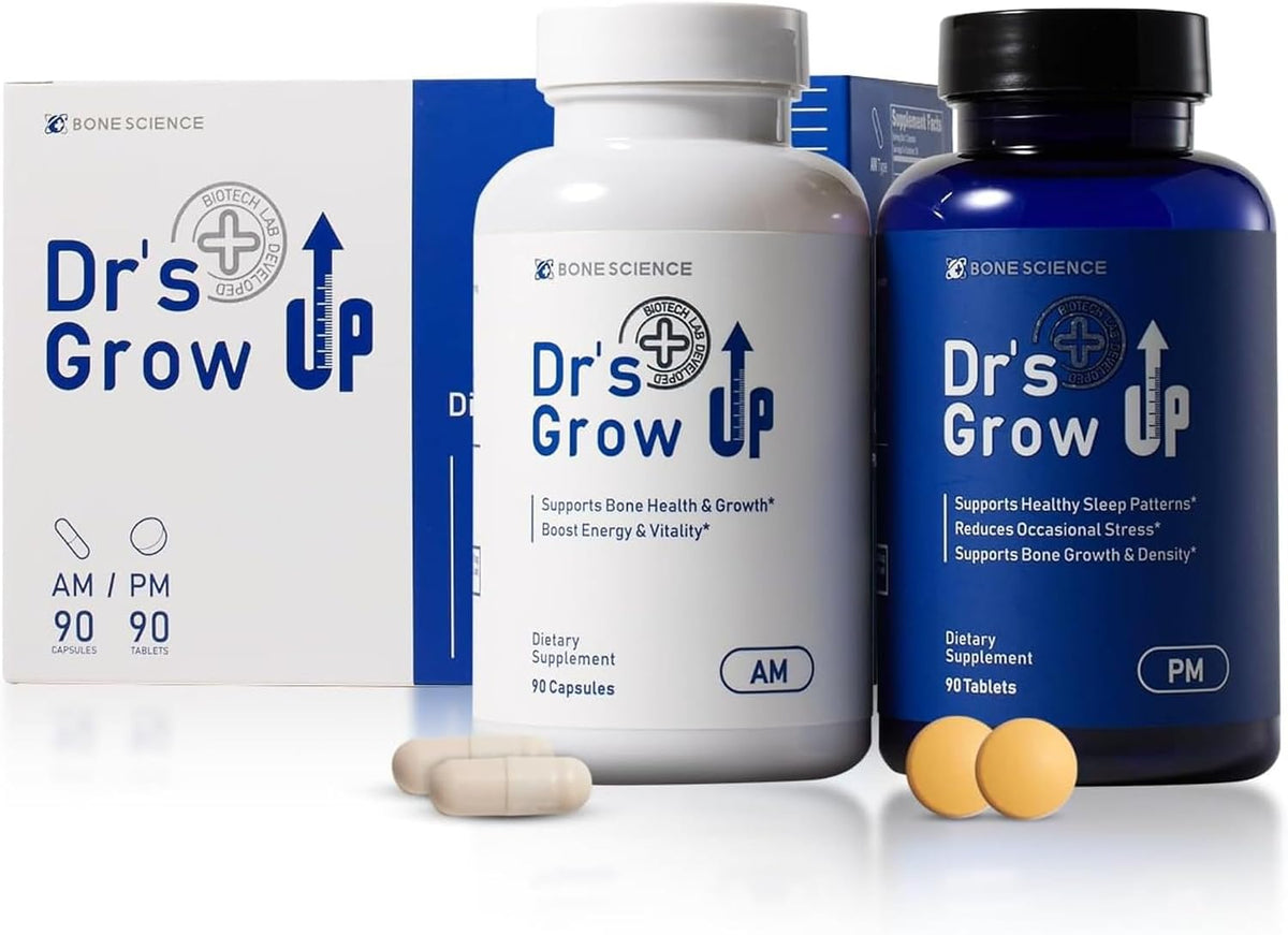 BONE SCIENCE Dr’s Grow UP AM & PM Bone and Growth for Kids and Teens, Day and Night System - görsel 1