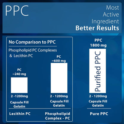 Nutrasal PhosChol PPC Polyenyl PhosphatidylCholine Choline Supplement 900mg 300 Gelatine Capsules