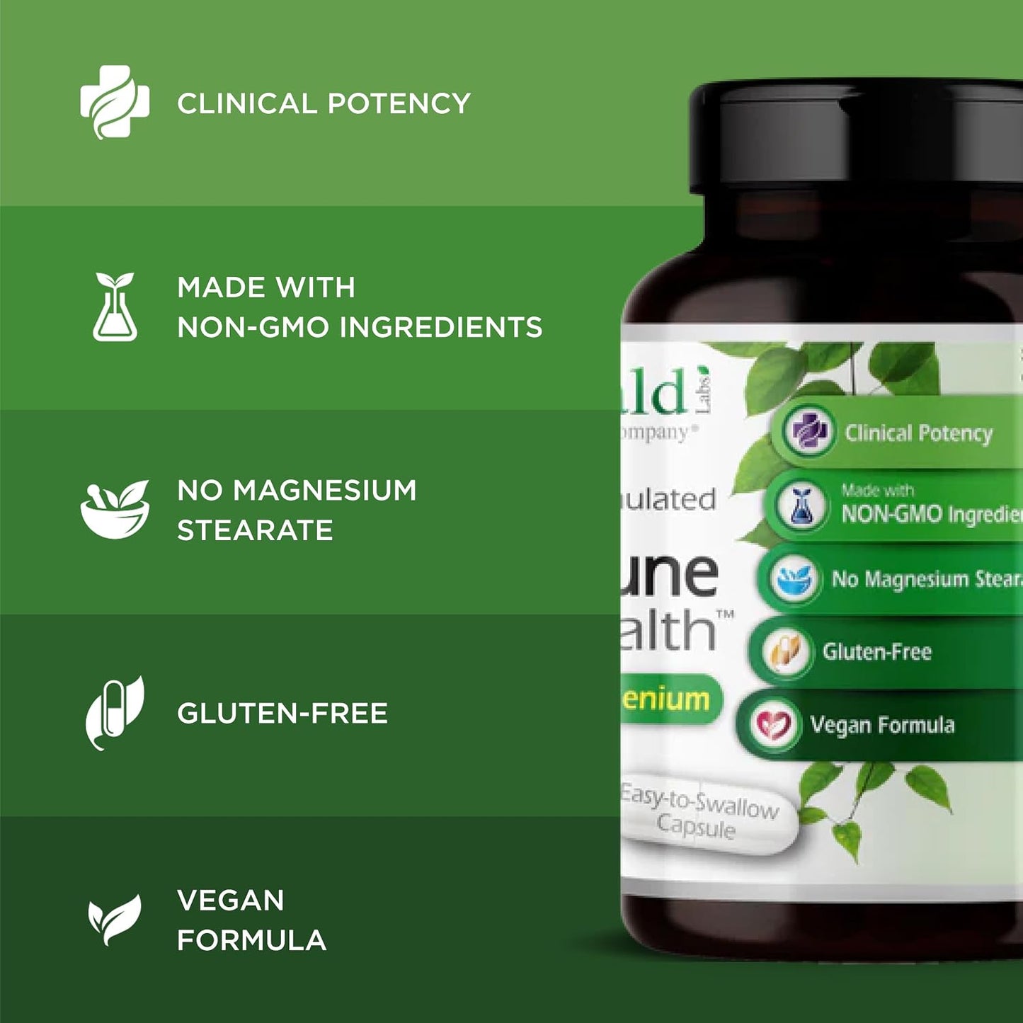 Emerald Labs HashiMune Health - Vegan Thyroid & Immune Support Supplement with SelenoExcell Selenium & Myo-Inositol - 60 Capsules - görsel 4