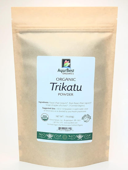 Organic Trikatu Powder, AyurBest Organic, Kosher, Ayurvedic (454g)