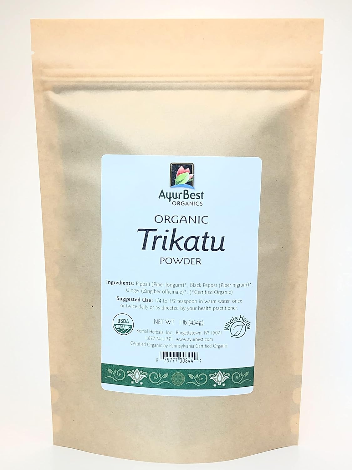 AyurBest Organic Trikatu Powder - Ayurvedic Digestive Support (227 g) - görsel 3