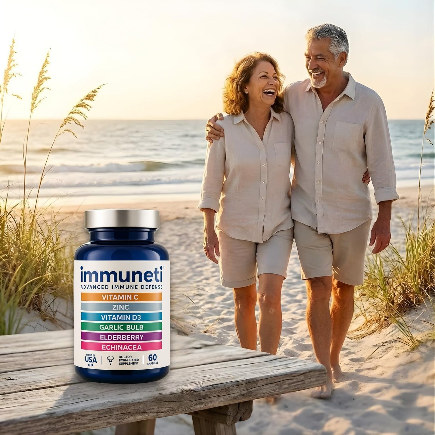 Immuneti Advanced Immune Support – 6-in-1 Daily Immunity Supplement with Vitamin C, D3, Zinc, Elderberry, Garlic & Echinacea - görsel 4