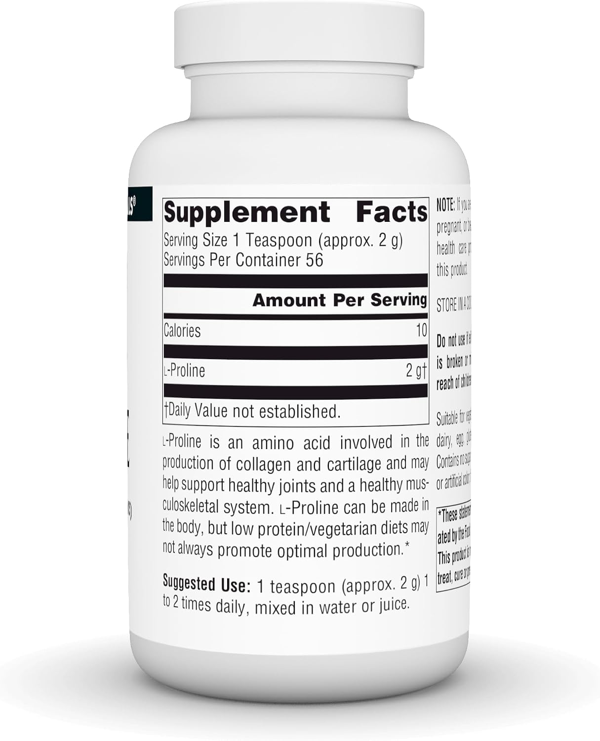 Source Naturals L-Proline Powder - 113g - görsel 2