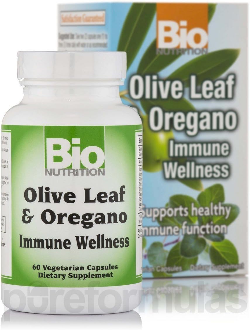 Bio Nutrition Immune Wellness Olive Leaf & Oregano - 60 Vcaps - görsel 1