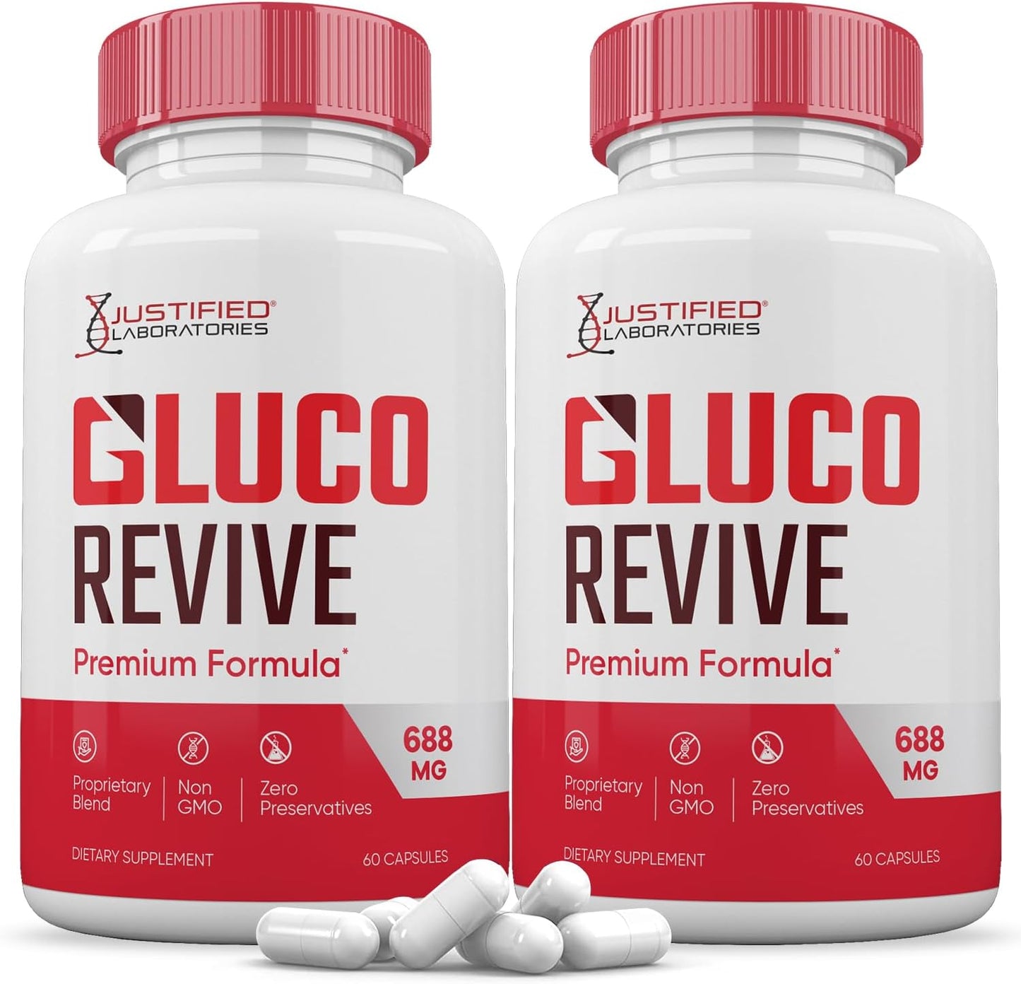 Gluco Revive Capsules 688mg Glyco Support Supplement - 60 Capsules - görsel 9