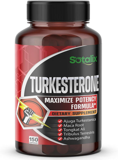 Ultra Turkesterone - Ajuga Turkestanica Standardised 20% with Maca Root, Tribulus Terrestris