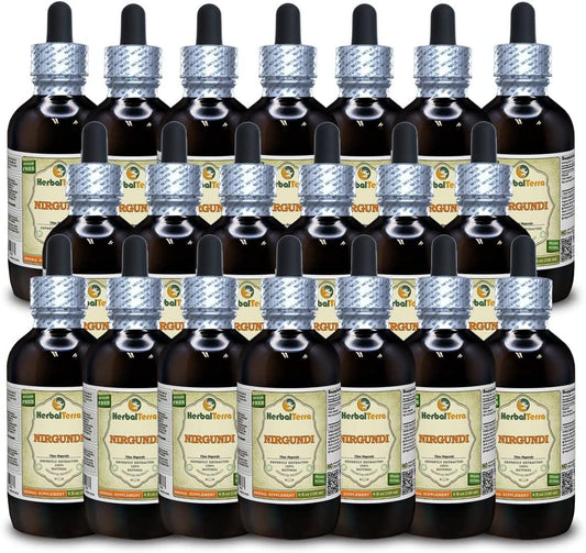 Nirgundi (Vitex Negundo) Dried Leaf Liquid Extract - 20 x 120 ml Bottles