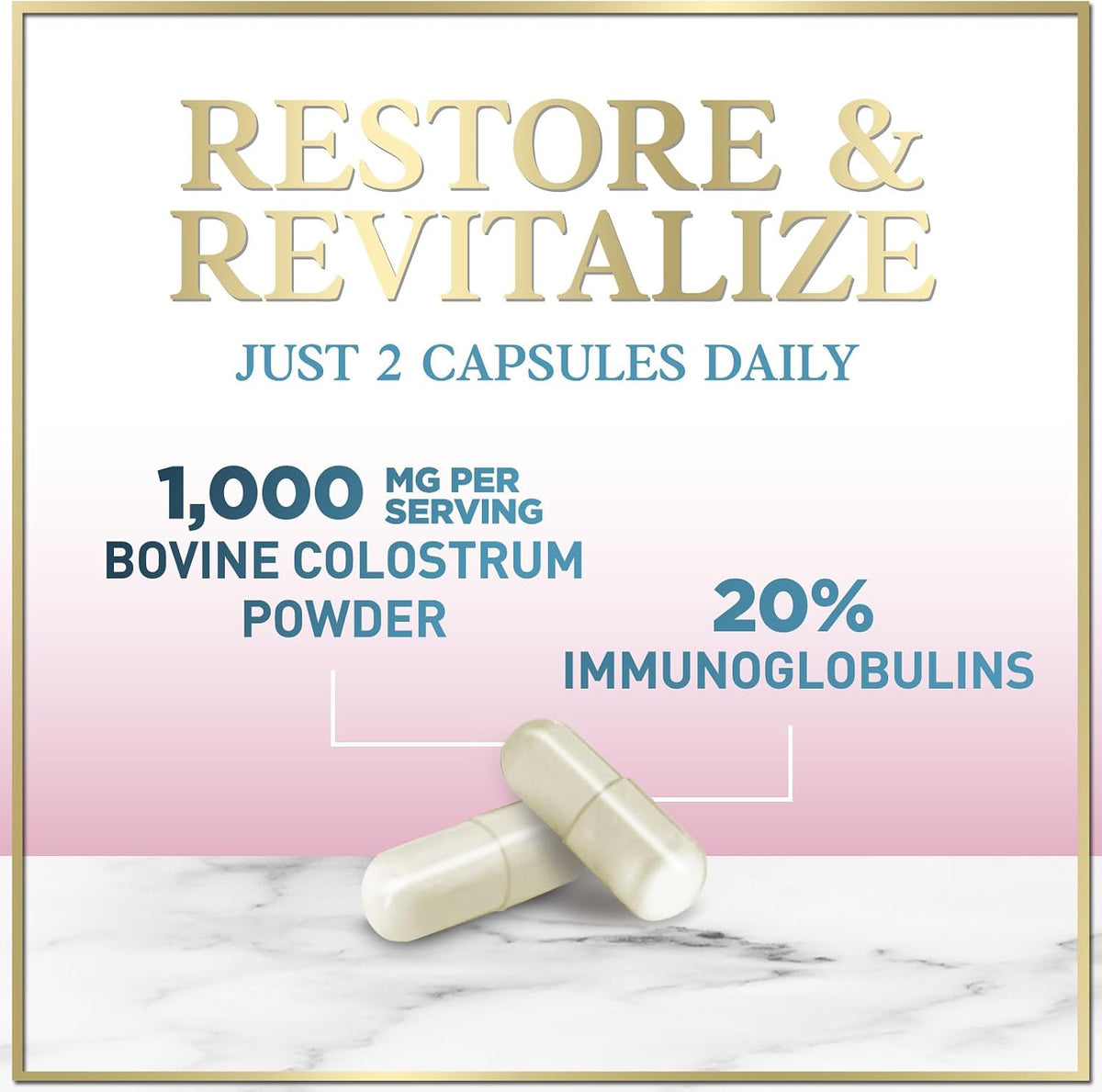 Hello Lovely! Colostrum Supplement – 1000mg, 20% Immunoglobulins, 120 Capsules - görsel 3