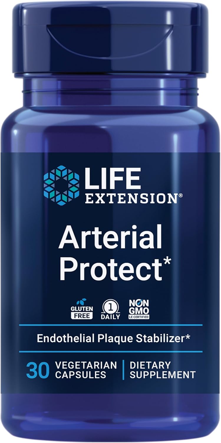 Life Extension Arterial Protect – Blood Pressure & Heart Health Support with Gotu Kola and Pycnogenol, 30 Capsules - görsel 1