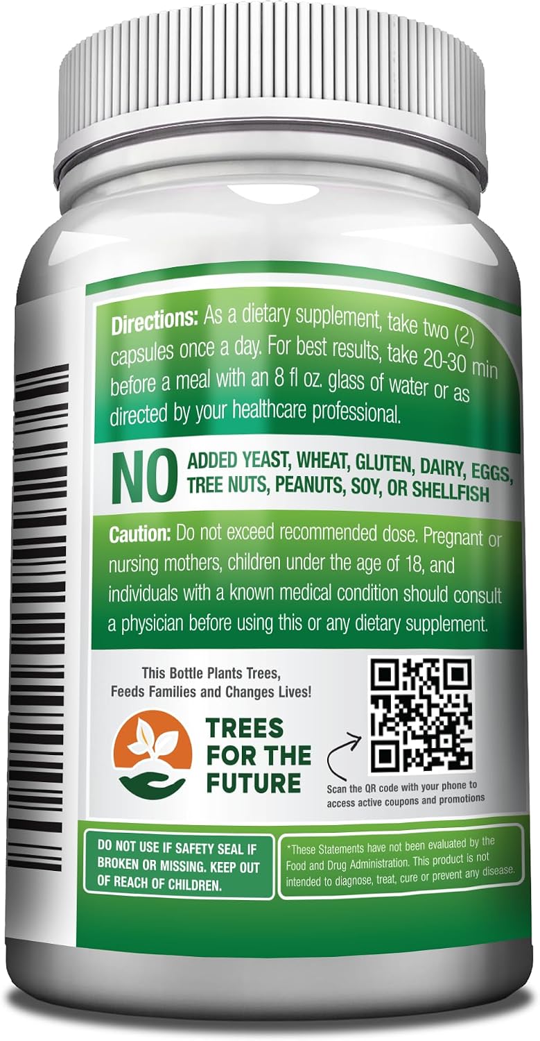 GreeNatr Pure Moringa Oleifera Leaf Extract Veggie Capsules, 1000 mg, 3 Bottles - görsel 2