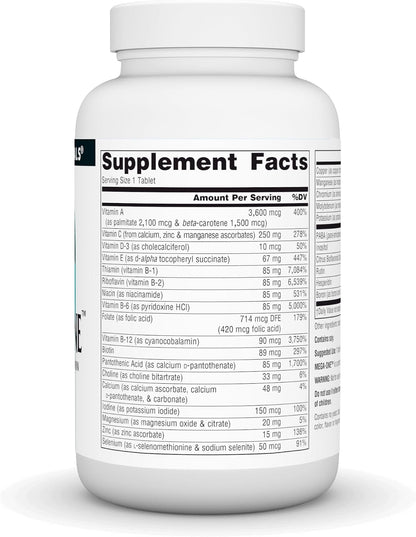 Source Naturals Mega-One Multivitamin with Minerals, No Iron - 90 Tablets