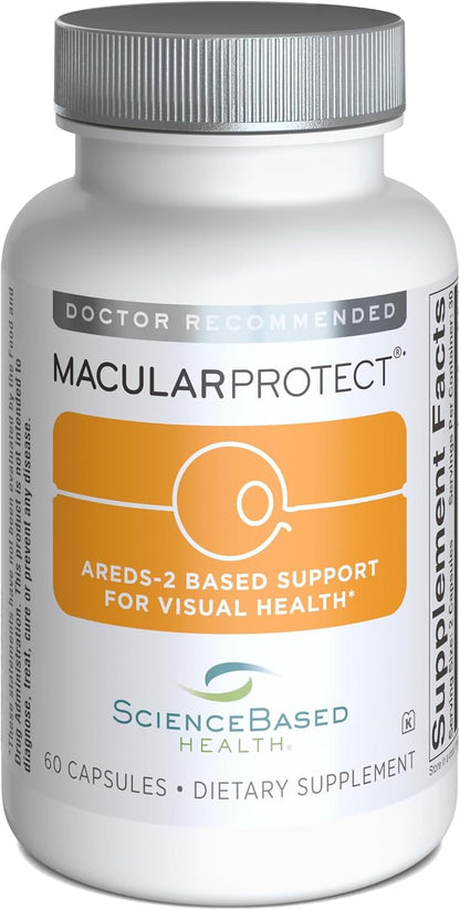 ScienceBased Health MacularProtect AREDS 2 Formula – Eye Health Supplement with Lutein, Zeaxanthin & B Vitamins – 60 Capsules