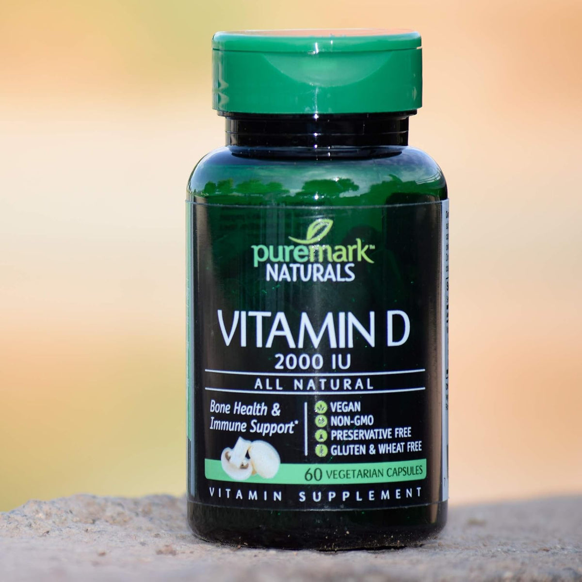 Puremark Vitamin D 2000 IU – Vegan D3 Capsules for Immune Support & Bone Health (60 Capsules) - görsel 5