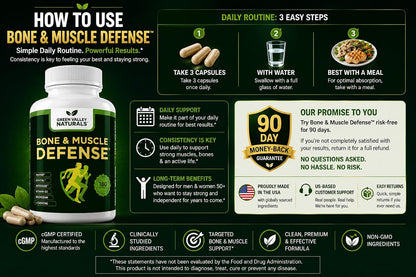 Green Valley Naturals Bone & Muscle Defence – Fuels energy and metabolism – L-carnitine (1,000 mg) supports – Image 8
