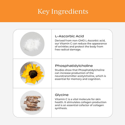Cymbiotika Liposomal Vitamin C Packets – Citrus Vanilla – Immune System Support & Collagen Formation – 30 Packets