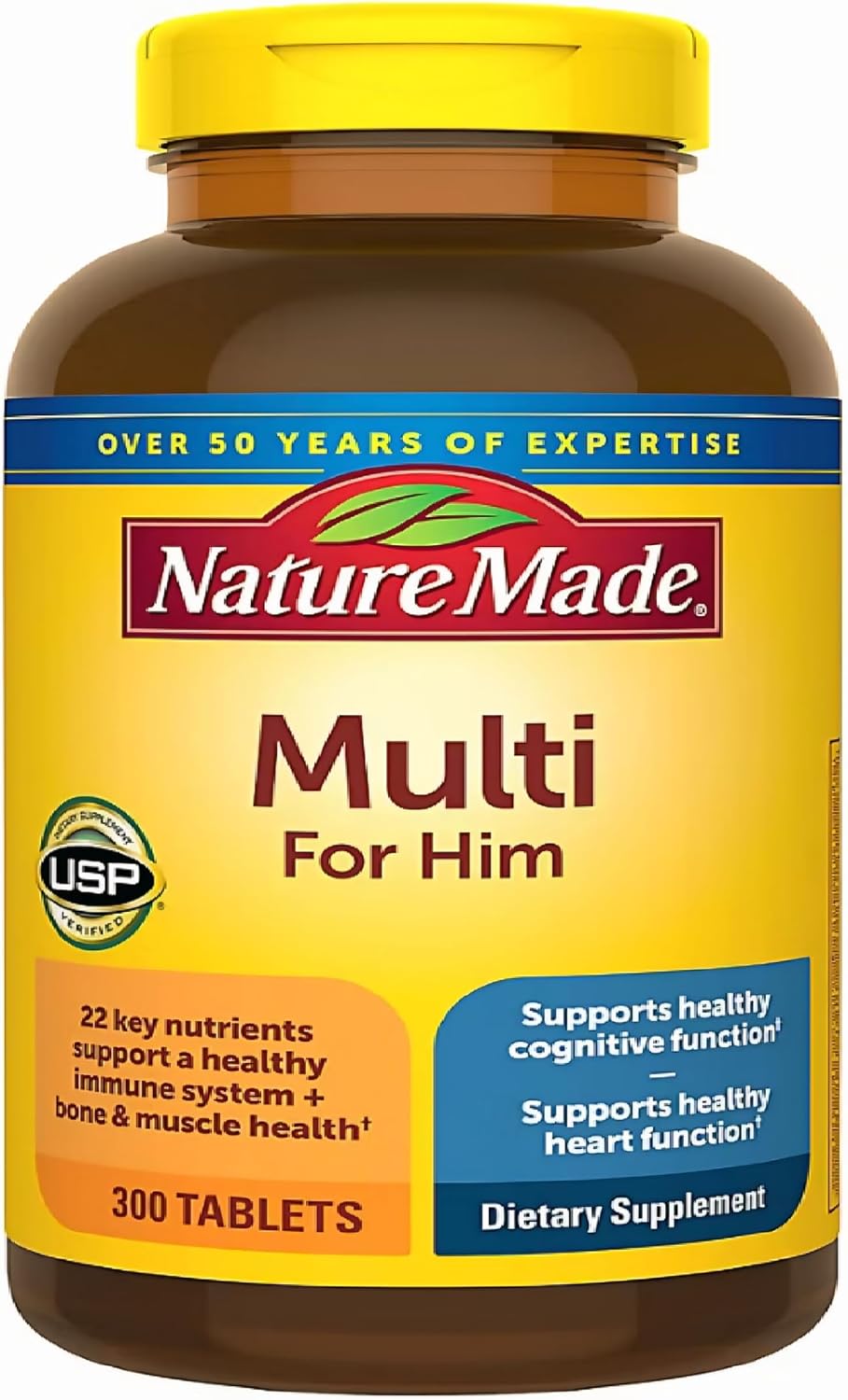 Nature Made Multivitamin For Him - Daily Men's Multivitamin, 270 Tablets (3-Pack) - görsel 4