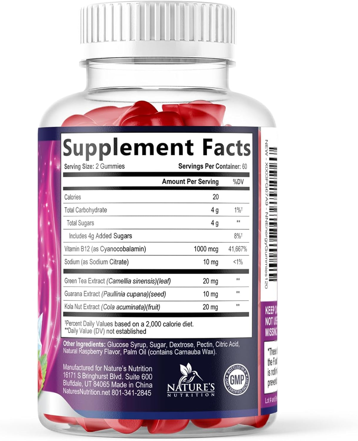 Nature's Nutrition Energy Gummies - Vitamin – Supports energy, focus, and stamina – Image 9