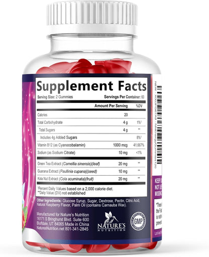 Nature's Nutrition Energy Gummies - Vitamin – Supports energy, focus, and stamina – Image 9