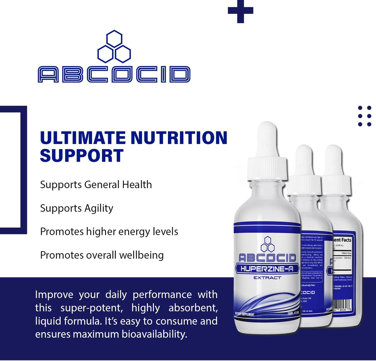 ABCOCID Huperzine-A Liquid Supplement, 360 mcg per Serving, 4 fl oz (240 Servings) - görsel 5