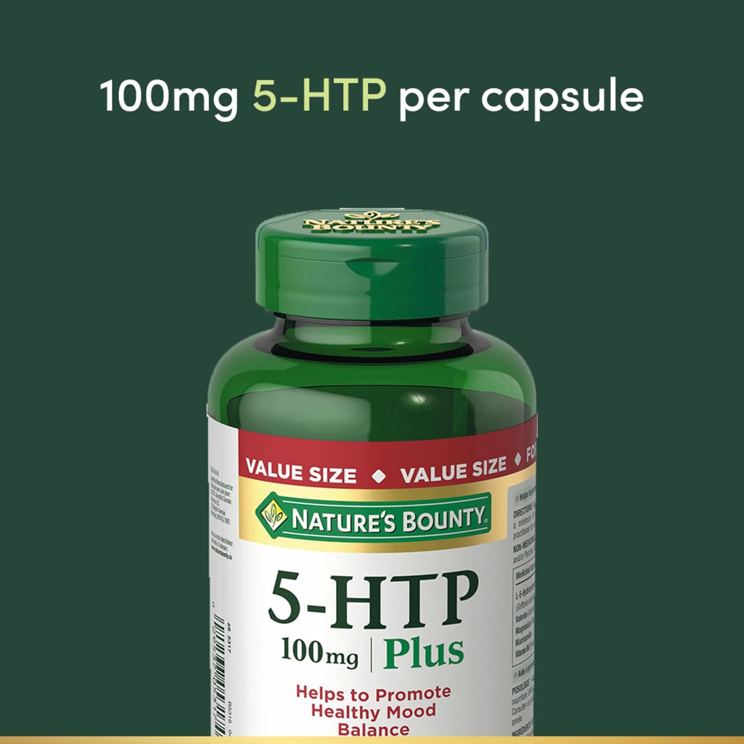 Nature's Bounty 5-HTP 100mg, 120 Capsules - görsel 7