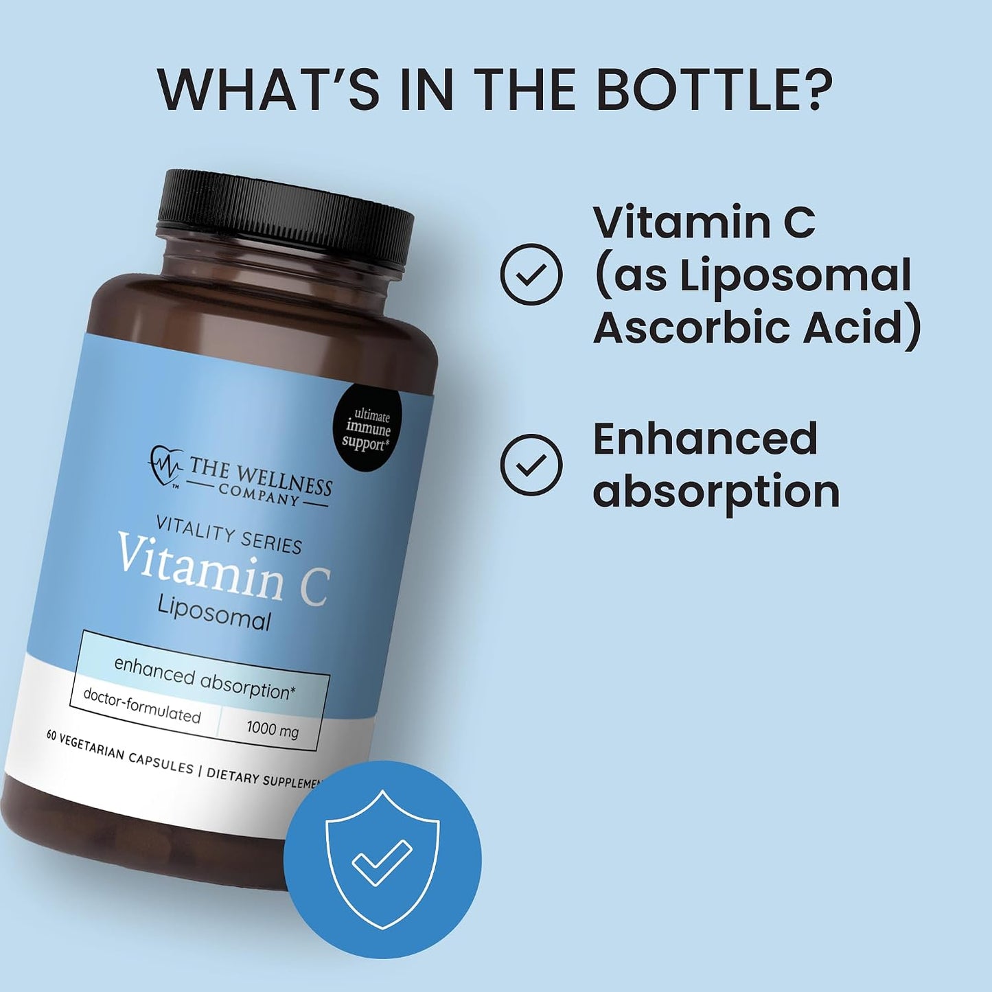 The Wellness Company Liposomal Vitamin C – Enhanced Absorption for Immune Support | 30ct (1 Month Supply) - görsel 4